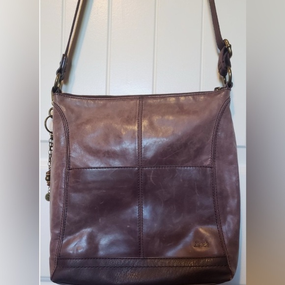 The Sak Brown Distressed Pebbled Leather Crossbody - Picture 9 of 14